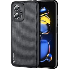 Dux Ducis Fino Serisi Xiaomi 11T Pro Plus Poco X4 Gt Kılıf Premium Dokuma Silikon KILIF-(1903)