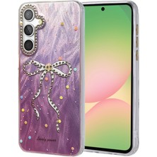 Samsung Galaxy A34 5g Kılıf Parlak Desenli Taşlı Azn-Blade