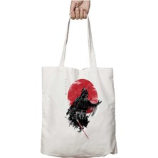 Star Wars Darth Samurai Iki Tarafı Kalıcı Baskılı Yıkanabilir Çanta