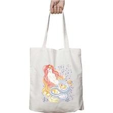 Deniz Kızı Iki Taraf Kalıcı Yıkanabilir Okul Plaj Omuz Bez Çanta