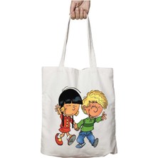 Cedric And Chen El Iki Taraf Kalıcı Yıkanabilir Okul Plaj Omuz Bez Çanta