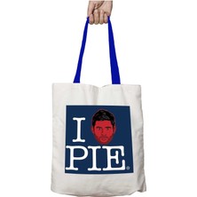 Mavi Kulplu I Love Pie Dean Winchester Supernatural Yıkanabilir Omuz Çanta