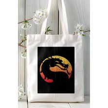 Mortal Kombat Oyun Baskılı Bez Çanta Omuz Çantası Kişiye Özel Model 44