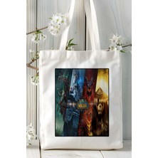 World Of Warcraft Oyun Baskılı Omuz Çanta Kişiye Özel Model 15