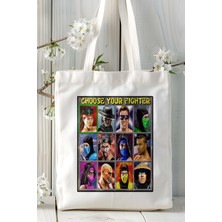 Mortal Kombat Oyun Baskılı Omuz Çanta Kişiye Özel Model 34