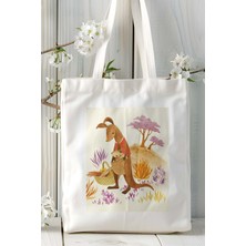 Kanguru Baskılı Omuz Çanta Kişiye Özel Model 1