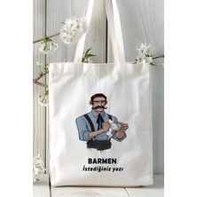 Barmen Baskılı Bez Omuz Çantası Kişiye Özel Model 14