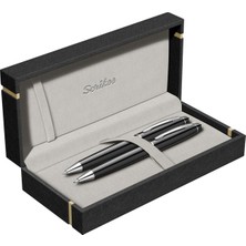 Scrikss & WizDesign 35 Tükenmezkalem + Versatil Ikili Set Siyah ( Ömür Boyu Garantili - Lüks Kutulu - İsme Özel Tasarım )