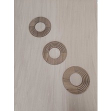 Bohem 3'lü Ahşap Duvar Dekoru Seti, Tablo ve Hediyelik, Lazer Kesim