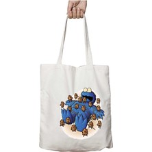 Kurabiye Canavarı Gulliver Iki Taraf Kalıcı Yıkanabilir Okul Plaj Omuz Bez Çanta