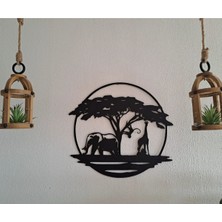 Siyah Hayvan Figürleri Duvar Dekoru, Otel, Ev, Ofis Için Şık Tasarım