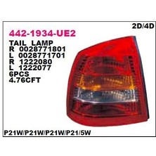 DEPO-442-1934R-UE2 - Stop Lambası Sol Duysuz Koyu Tip Opel Astra G 2d/4d 98-03 Sedan