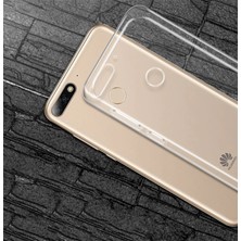 Huaweı Y9 2018 Şeffaf Soft Slim Fit Silikon KILIF-(1903)