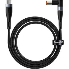 Baseus Zinc Manyetik Type-C To Dc Round (79X55MM) Lenovo Laptop Şarj Kablosu 100W 2M-(1903)