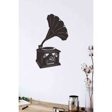 Şık Siyah Ahşap Lazer Kesim Duvar Dekoru