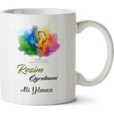 Kişiye Özel Resim Öğretmeni (4) Kupa Bardak