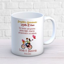 Kişiye Özel Sevgililer Günü Seni Çok Seviyorum (12) Kupa Bardak