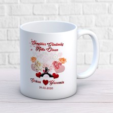 Sevgililer Günü Kişiye Özel Seni Çok Seviyorum Köprü Kupa Bardak