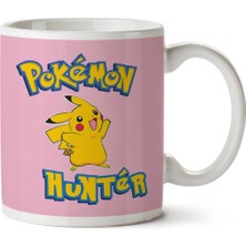 Pokemon Hunter Pikachu (2) Iki Tarafı Baskılı Kupa Bardak