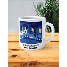 Müze Görevlisi Meslek Baskılı Kupa Bardak Çift Taraflı Baskı Kişiye Özel Model