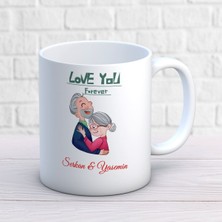 Sevgililer Günü Kişiye Özel Seni Çok Seviyorum Love You Forever Kupa Bardak