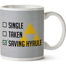 Single Taken Saving Hyrule Iki Tarafı Baskılı Kupa Bardak
