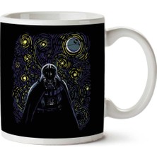 Star Wars Van Gogh Style Starry Dark Side Iki Tarafı Baskılı Kupa Bardak