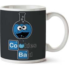 Kurabiye Canavarı Kimya Periyodik Cetvel Iki Tarafı Baskılı Kupa Bardak