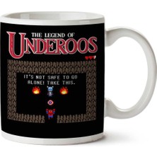 The Legend Of Underoos Team Captain America Iki Tarafı Baskılı Kupa Bardak