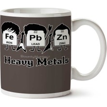 Heavy Metals Ağır Metal Periyodik Cetvel Iki Tarafı Baskılı Kupa Bardak