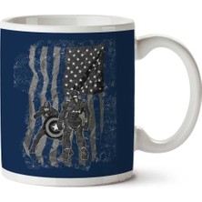 Heroes Collide Captain America Vs Iron Man Iki Tarafı Baskılı Kupa Bardak