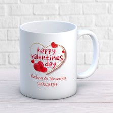 Sevgililer Günü Kişiye Özel Seni Çok Seviyorum Happy Valentines Day Kupa Bardak