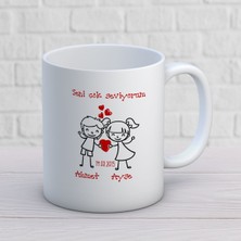 Kişiye Özel Sevgililer Günü Seni Çok Seviyorum Kupa Bardak