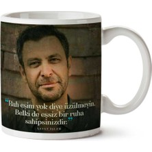 Nejat Işler Eşsiz Ruh Iki Tarafı Baskılı Kupa Bardak