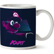 Super Mario Kart Iki Tarafı Baskılı Kupa Bardak