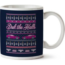 Sixteen Candles Duk The Halls Christmas Knit Pattern Iki Tarafı Baskılı Kupa Bardak