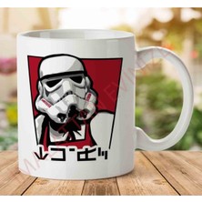 Star Wars Kfc Storm Trooper Colonel Iki Tarafı Baskılı Kupa Bardak
