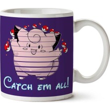 Pokemon Clefairy Disney Logo Iki Tarafı Baskılı Kupa Bardak