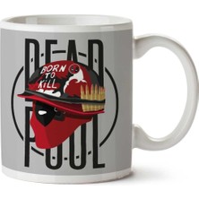 Deadpool Full Metal Jacket Born To Kill Iki Tarafı Baskılı Kupa Bardak