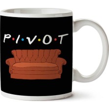 Friends Ross Pivot Iki Tarafı Baskılı Kupa Bardak