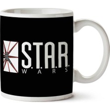 Star Wars Labs Flash Dc Comics White Iki Tarafı Baskılı Kupa Bardak