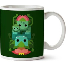 Pokemon Bulbasaur Ivysaur Venusaur Iki Tarafı Baskılı Kupa Bardak