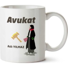 Kişiye Özel Kadın Avukat Kupa Bardak