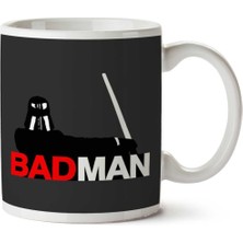 Bad Man Darth Vader Mad Men Logo Star Wars Iki Tarafı Baskılı Kupa Bardak