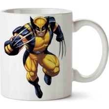 Wolverine Marvel Iki Tarafı Baskılı Kupa Bardak