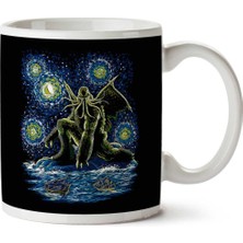 Night Of Cthulhu Impressionist Iki Tarafı Baskılı Kupa Bardak