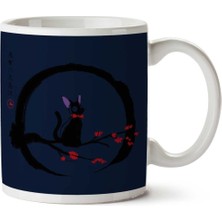 Jiji Under The Moon Studio Ghibli Iki Tarafı Baskılı Kupa Bardak