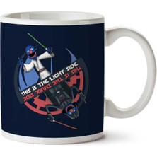 Grover Lightside Darkside Sesame Street Star Wars Iki Tarafı Baskılı Kupa Bardak