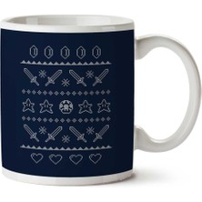 Zelda Super Mario Bros Gaming Christmas Iki Tarafı Baskılı Kupa Bardak