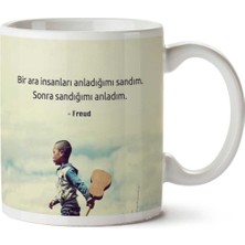 Freud Anladığımı Sandım Iki Tarafı Baskılı Kupa Bardak